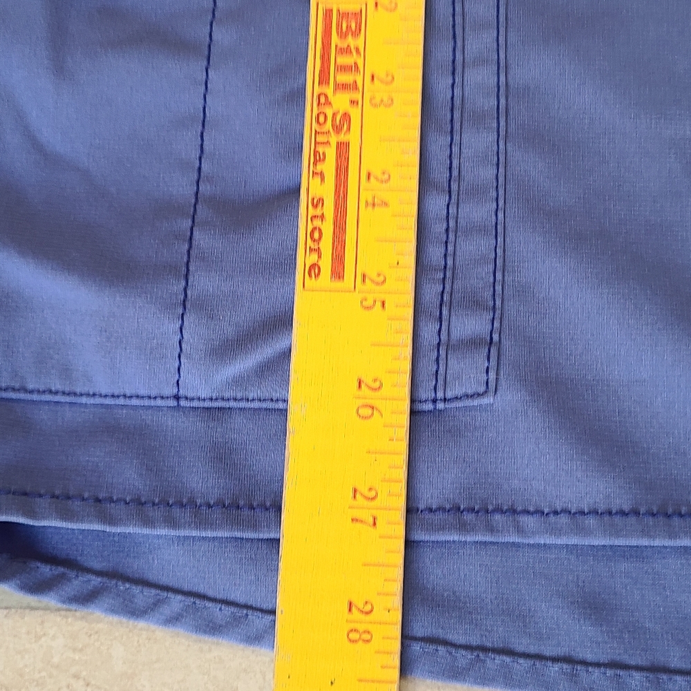 Carhartt Force Blue XL Scrub Top Medical Multi-Pockets V-Neck Unisex Stretch - Picture 10 of 10